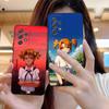 Вечное лето Алиса Матовый чехол для мобильного телефона для Samsung Galaxy M55 54 42 35 34 33 32 23 22 15 14 13 12 F55 5G