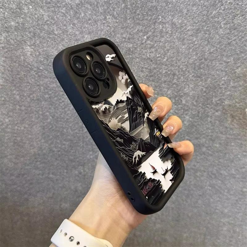 Чехол для телефона с рисунком «Горы и вода» для Samsung Galaxy S25 Ultra S24 S22 Plus S21 S23 S20 FE A54 A55 A35 A15