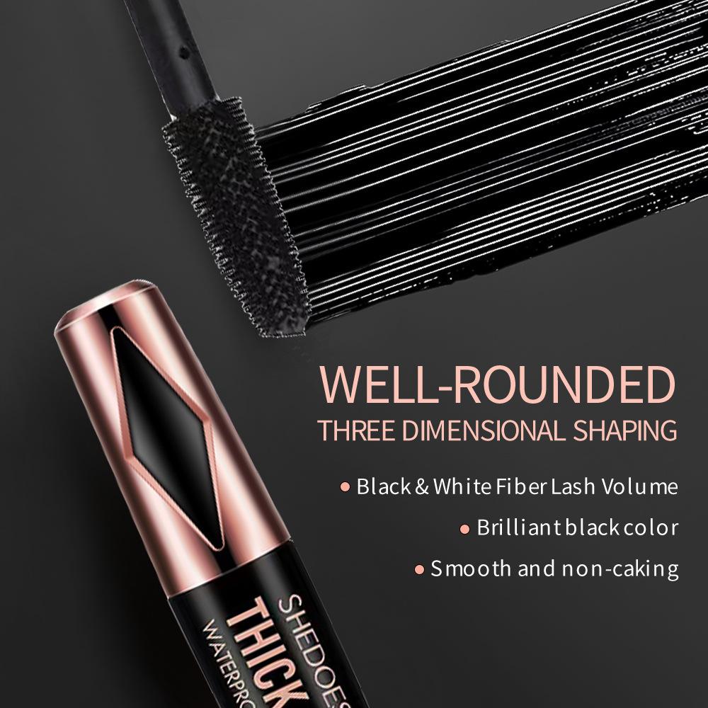 5D Водостойкая тушь для ресниц Удлиняющая тушь для ресниц Черная шелковая тушь для ресниц Женская косметика Водостойкая тушь для ресниц