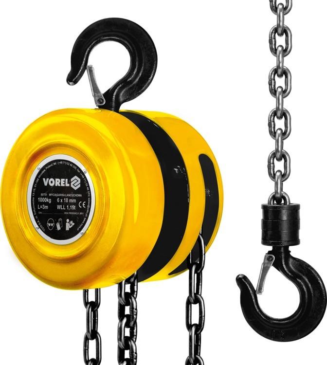 Chain winch 1000 kg 80751 VOREL
