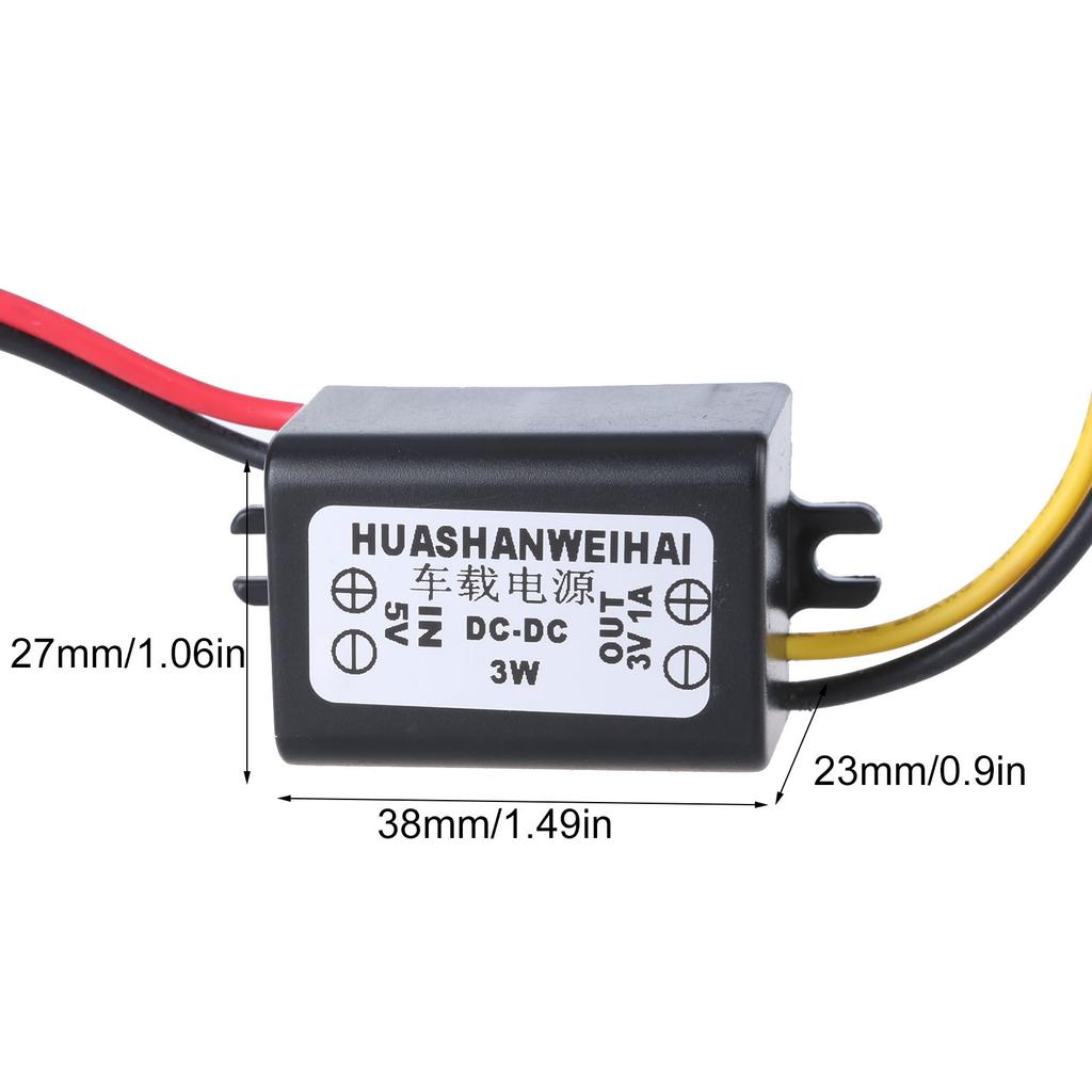 Грузовик DC5V к 3V 1A Понижающий преобразователь Регулятор 3W Адаптер питания для автомобиля, лодки, солнечной системы