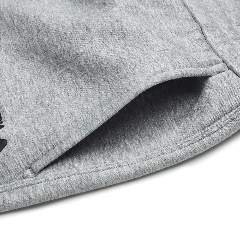 Fila Оригинальные женские флисовые брюки на кулиске, модные, простые, теплые, свободные, прямые, повседневные брюки, женские брюки Cartier-Flower-Gray F51W549602FMG