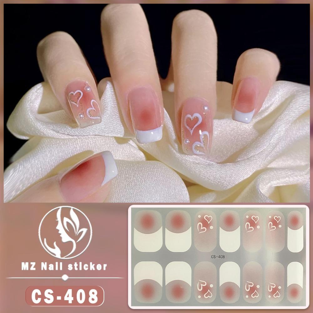 3D лак для ногтей, наклейки для дизайна ногтей, водостойкий гель, обертывания для французских ногтей, наклейки для ногтей