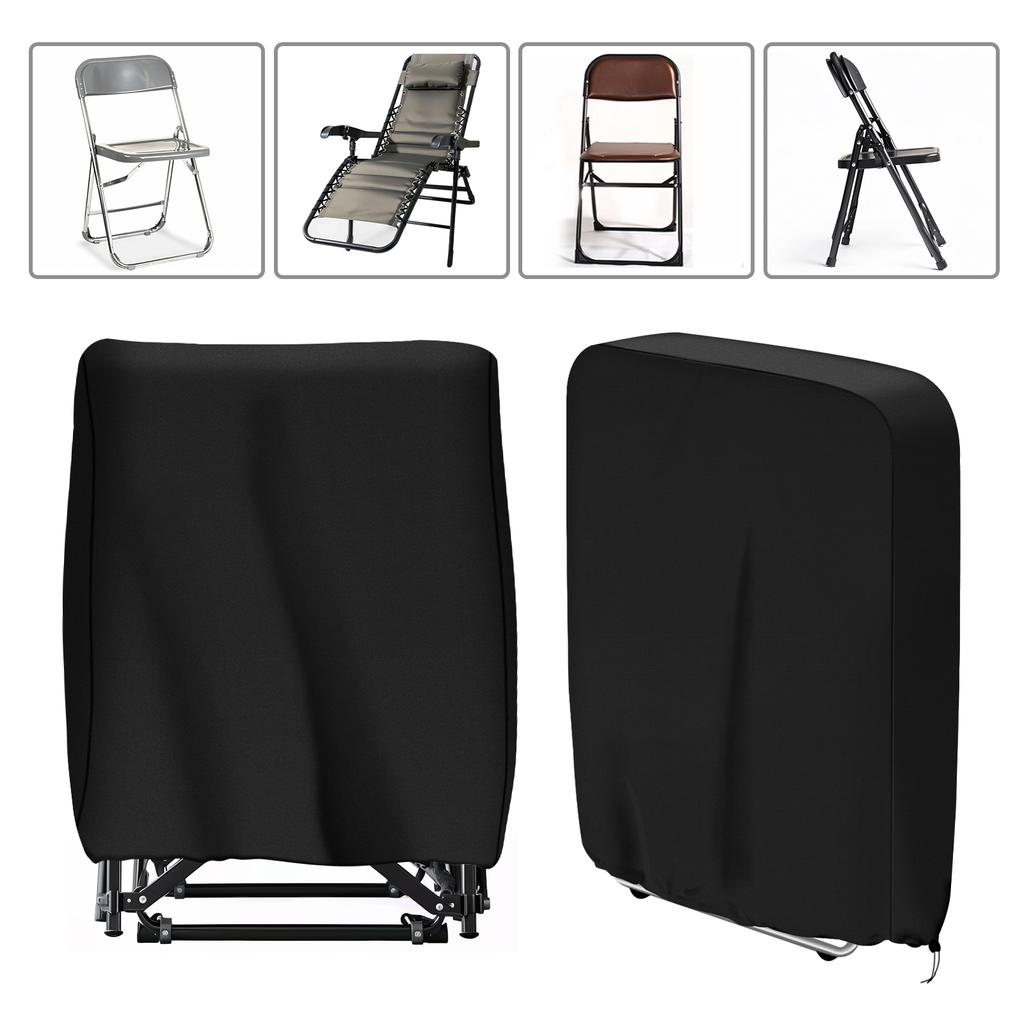 2 шт. складные чехлы для кресел-реклайнеров для патио, чехлы для мебели на все времена, водонепроницаемые, ветрозащитные, с защитой от УФ-излучения, с сумкой для хранения