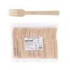 HTB Disposable Bamboo Forks, 100 Pieces, 17cm, Natural Bamboo, Unbleached, for Commercial Use, Outdoors, Cafes, and Events (HTB-BF100)