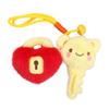 Key love lock doll pendant keychain plush toy gift girls bag pendant doll