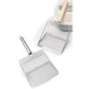 Pet Cleaning Tool Stainless Steel Washable Convenient Cat Litter Scoop Stainless Steel Durable Handle Pet Poop Shovel