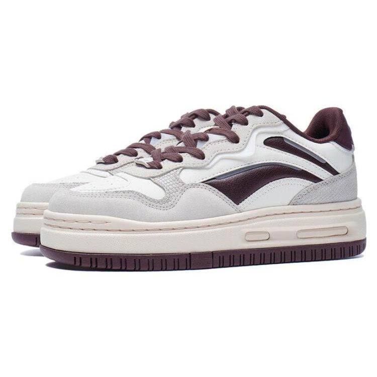 Li Ning Future C1 Classic Trend амортизирующие нескользящие повседневные туфли средней высоты женские кроссовки AGCT244-1