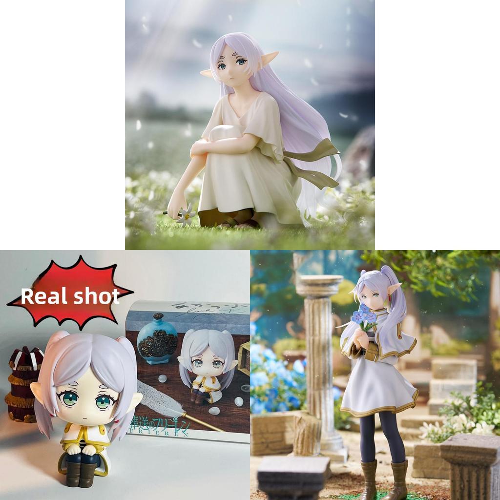 Frieren Beyond Journeys End Q Version Head Model Pvc Figurine Desktop Decoration For Fans