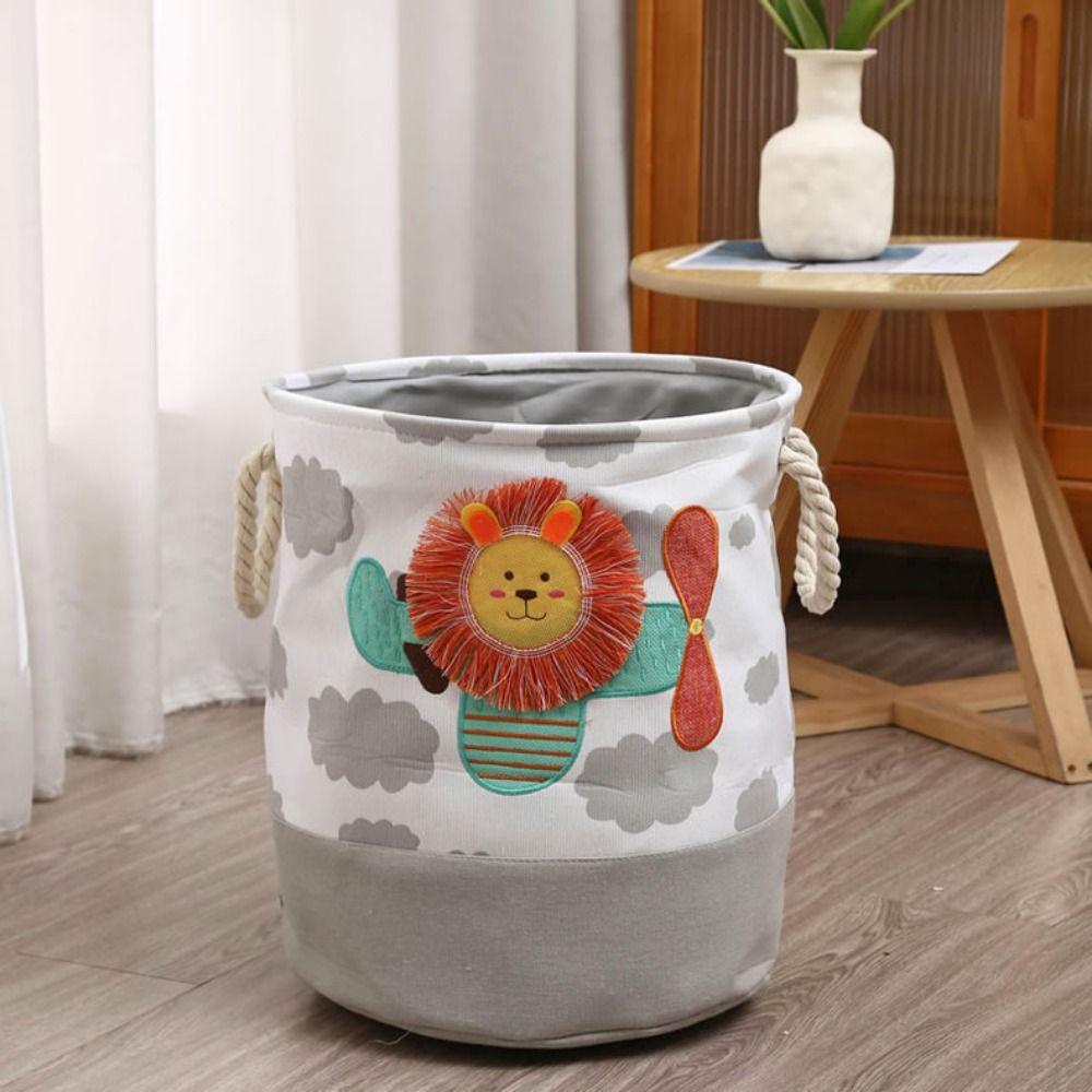 Мультяшная корзина для хранения грязной одежды с рисунком жирафа/динозавра, корзина-органайзер для игрушек, дом