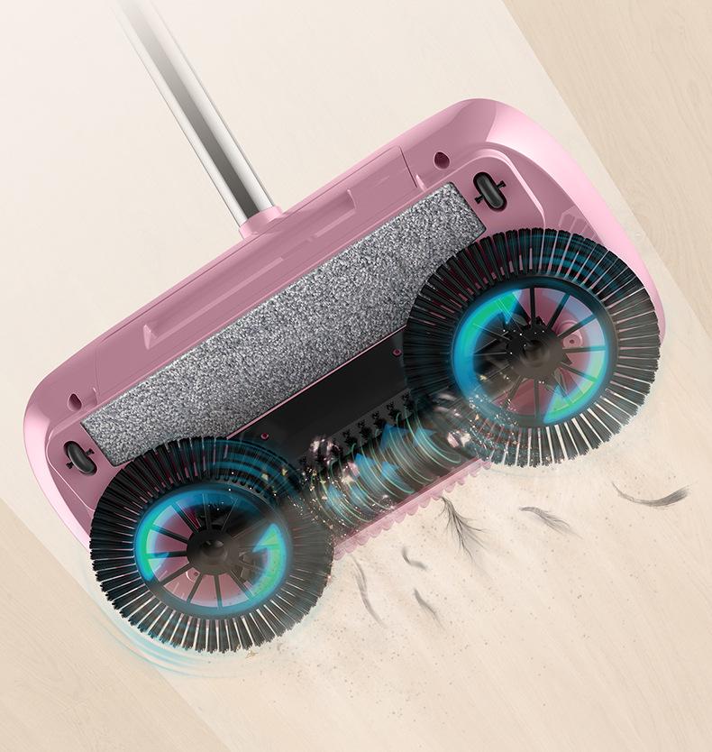 Douyin Viral Push Sweeper: All-in-One Broom & Dustpan Set