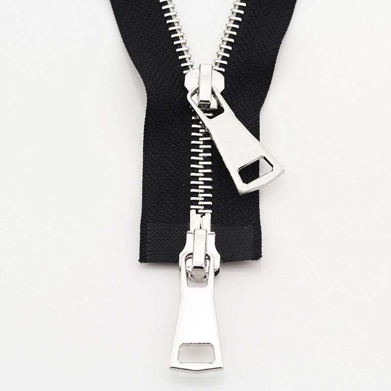 1PC DIY Sewing Jacket Metal Zipper Open Ended Double Slider Long Zip Garment Accessories