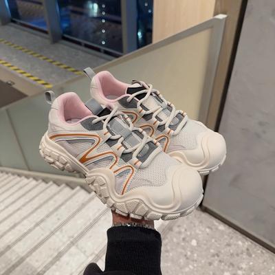 Толстоподошвенные уродливо-милые большеголовые туфли для женщин на весну 2024 года, новые альпинистские дышащие папины спортивные и повседневные туфли для детей