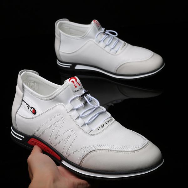 Новые мужские кожаные туфли, повседневные туфли для гольфа, мужская спортивная обувь, дышащая противоскользящая обувь, легкая спортивная обувь