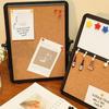 Rotate Stand Notice Pin Board Set Magnetic Soft Cork Whiteboard  Photo Display