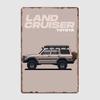 Classics Car Land Cruiser 80 Retro Poster Metal Sign Garage Club Indoor Room Wall Decor Custom Tin Home Decor