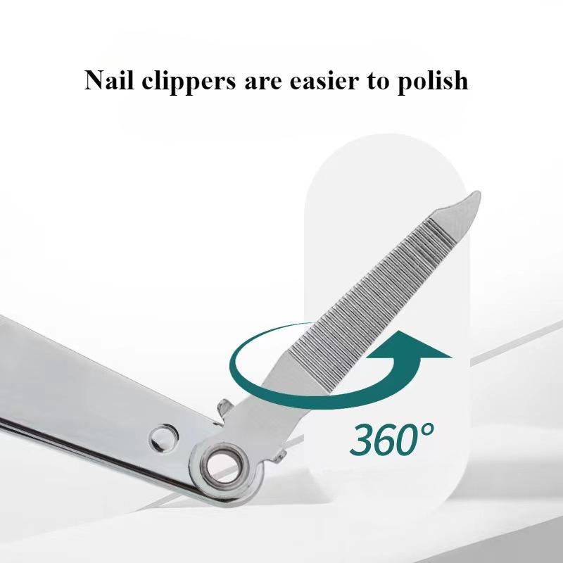 Заводские щипчики для ногтей из углеродистой стали, одинарные, портативные, большие, бытовые, вращающиеся, с пилкой, щипчики для ногтей, маникюрные инструменты