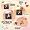 Glitter Tattoo Set, Bledras 36 Colors Kids Tattoo Set, 178 Stencils, 5 Brushes, 2 Glue, Flash Tattoo Kit for Girls, Boys and Adults, Carnival