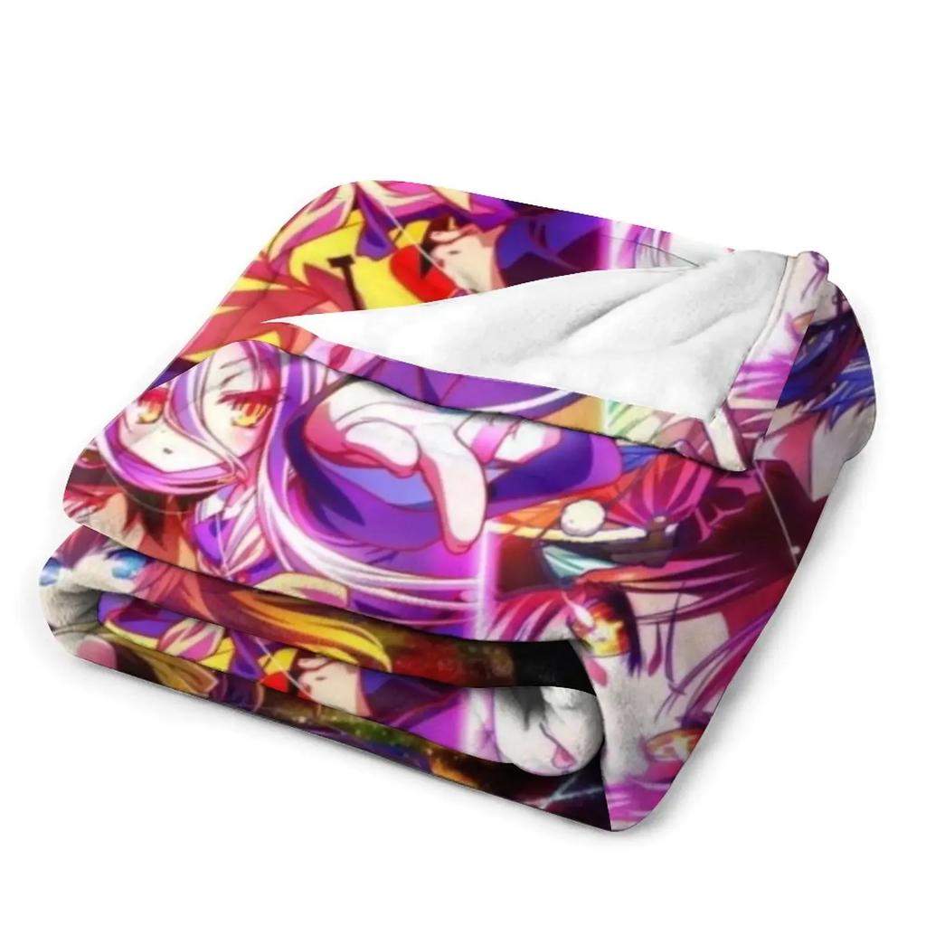 Аниме No Game No Life Плед-мешок для сна тяжелый для сна Фланелевая ткань Самые мягкие одеяла