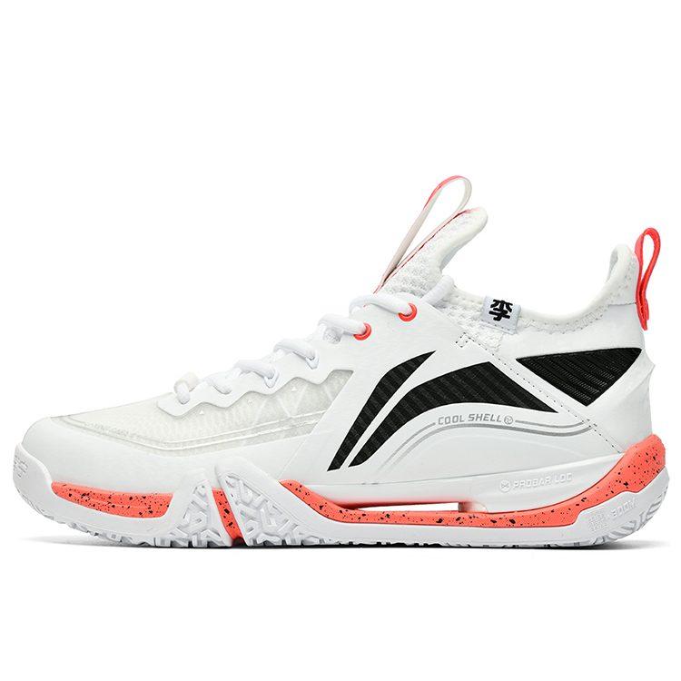 Li Ning Низкие Бадминтонные Кроссовки Нескользящие Износостойкие Унисекс Белые AYAT003-3