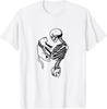 Funny Skeleton Holding A Cat Halloween T-Shirt - T-Shirt