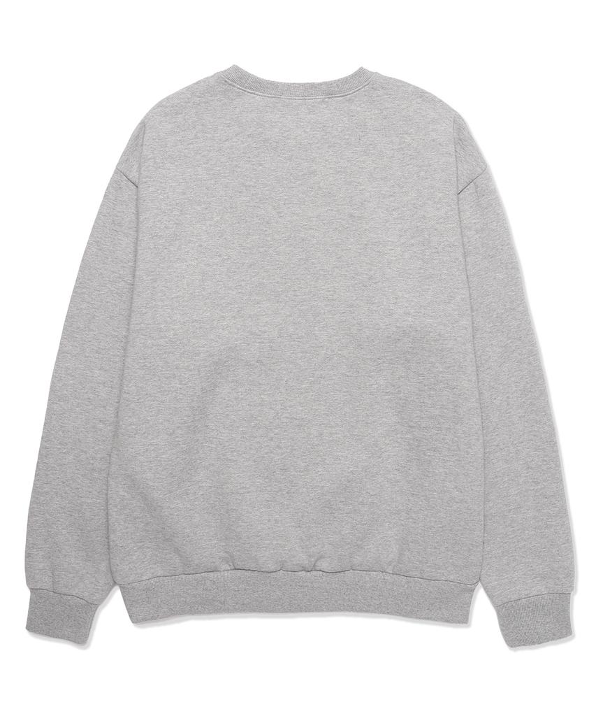 VANNWORKS Proud Cat Oversized Sweatshirt (Vls0112) Melange Grey (Type A)
