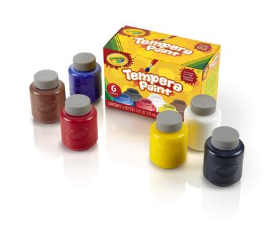 Набор из 6 цветов темперной краски Crayola в бутылках 541997 Оригинальный продукт