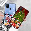 Черный чехол для Xiaomi Redmi 13C Note 9 iPhone XR 7 8 14 15 11 12 13 X XS Pro Max Samsung A25 S23 S24 FE Ultra Plus Christmas Xmas