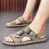 Fashion Handmade Soft Bottom Leisure Summer Mens Fashionable Simple Sandals Youth Beach Shoes Slippers Rubber Sole Comfortable Casual