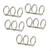 5 шт., металлические папки с вкладышами с 3 кольцами, кольца для переплета с 3 отверстиями, разделенные на петлях защелки