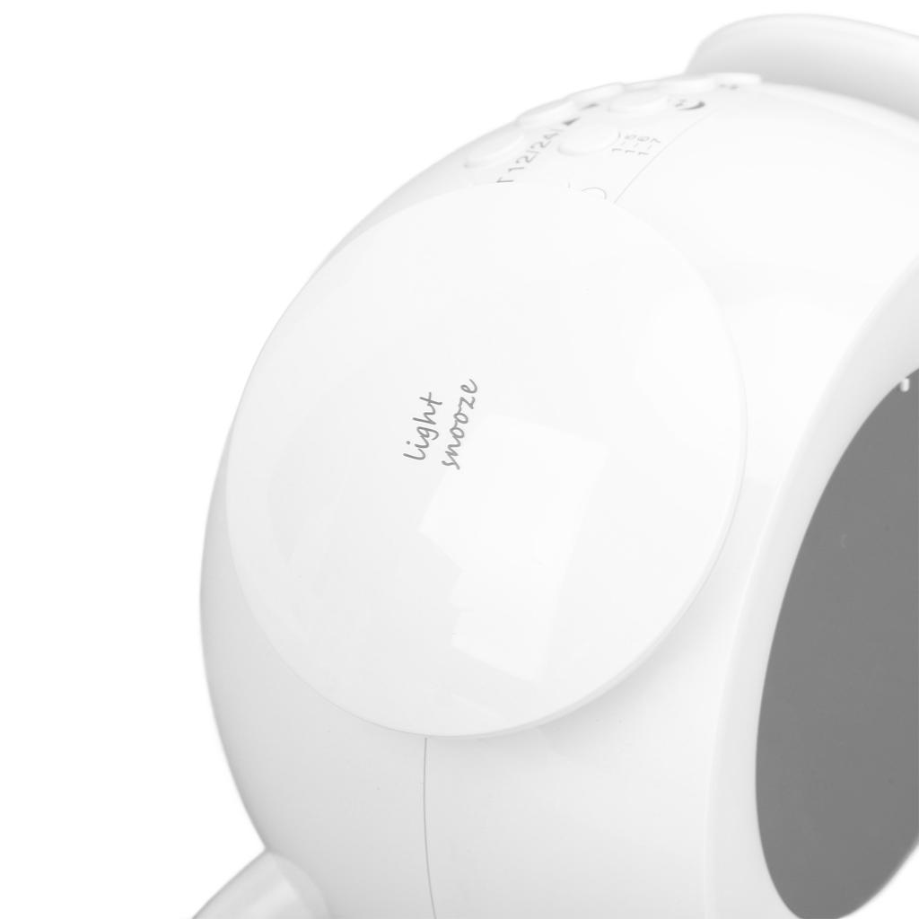 Будильник Световой Будильник Цветные Световые Эффекты Перезаряжаемый Цифровой LED Музыкальный Будильник для Спальни Кабинета Световой Будильник