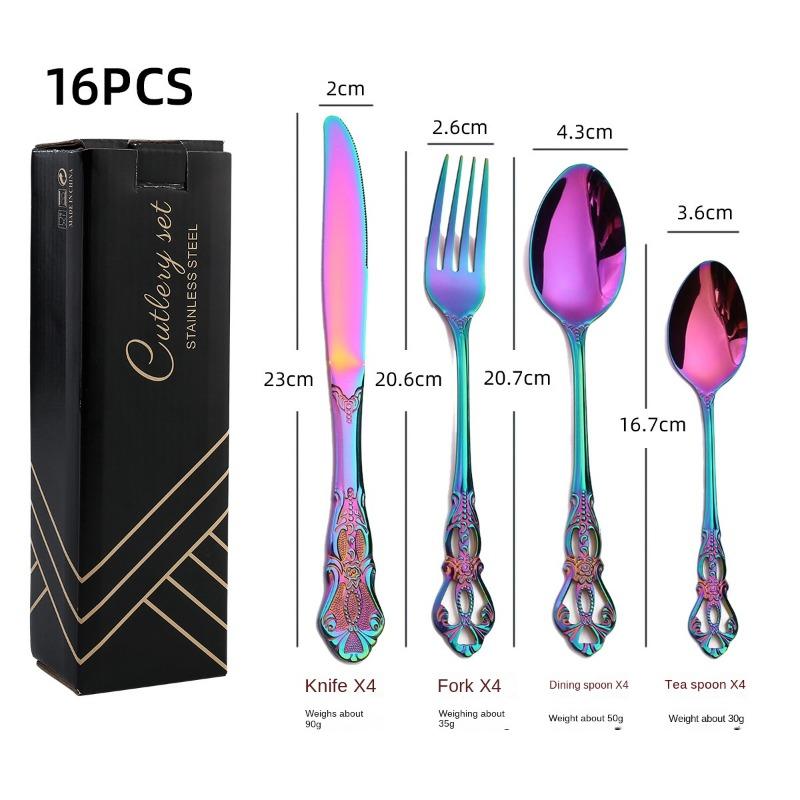 HANYANG Посуда из нержавеющей стали. Товары для семейного отеля. Набор ножей, вилок и ложек для стейка. Посуда в западном стиле.