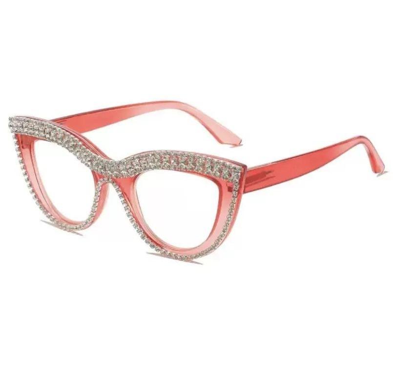 Vintage Diamond Cat Eye Triangle Sunglasses Women Rhinestone Decoration Eyewear Streetwear Rave Party Costume Sun Glasses