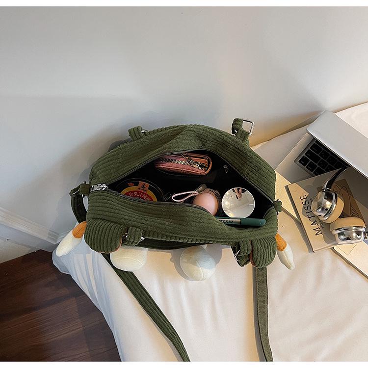 2025 Капибара Мультяшная Плюшевая Лоскутная Сумка Кроссбоди На Плечо - Большая Вместимость, Милый Дизайн