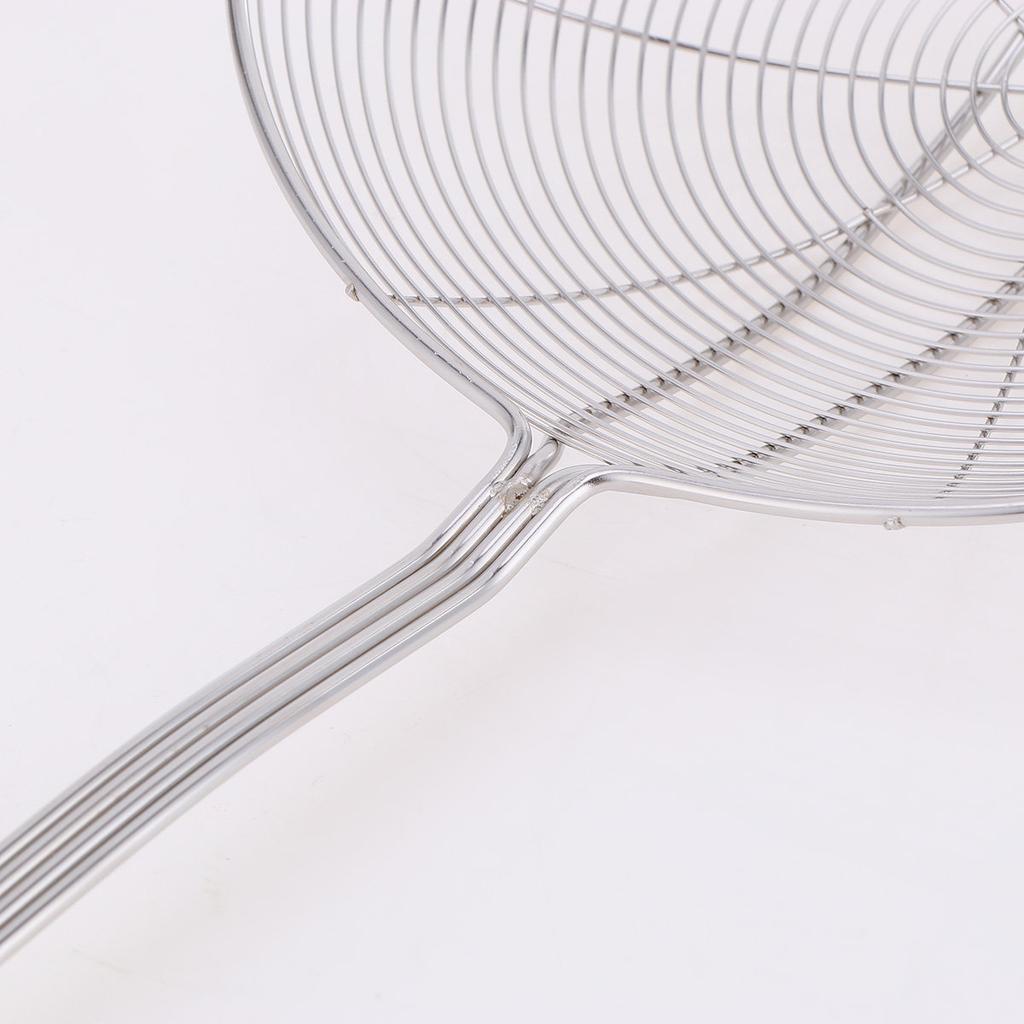 Ложка-дуршлаг из нержавеющей стали, шумовка с сеткой, половник, диаметр 20 см, термостойкая ручка, для горячего горшка, жарки, пасты, лапши