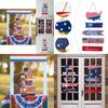 Stylish Usa Themed Wooden Hanging Decor Featuring Patriotic Red Blue White Colors For Independence Day