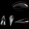 120pcs Curved Stiletto Hawk Carving Nails Transparent False Nail Tips  for Poly Nail Gel Extension