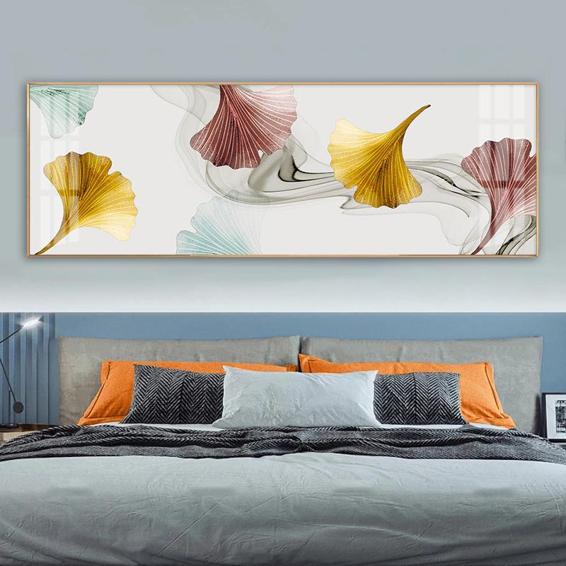 Картина с листьями гинкго, печать на холсте, плакаты на скандинавскую тему, настенные художественные фотографии для гостиной, современное абстрактное украшение для дома без рамки