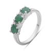 Silver Ring with Natural Emerald 1.403ct, Item Weight 3.29 Gr (2180029)