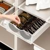Divided Cabinet Mesh Drawer Breathable Wardrobe Clothes Organizer Closet Hanging Basket  Socks