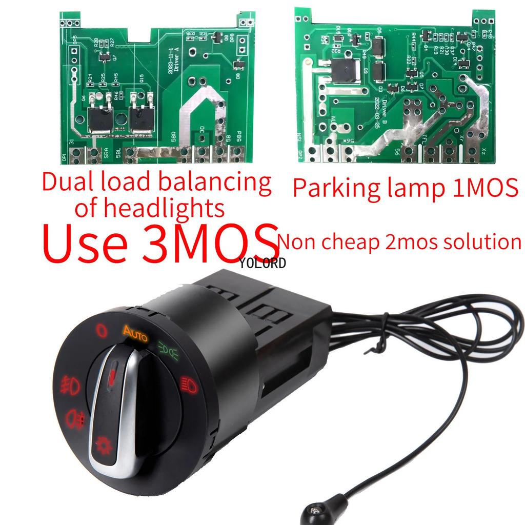 Автоматический переключатель управления фарами для Volkswagen Polo, Bora, Golf MK4, Jetta MK4, Passat B5 Автоматический переключатель фар