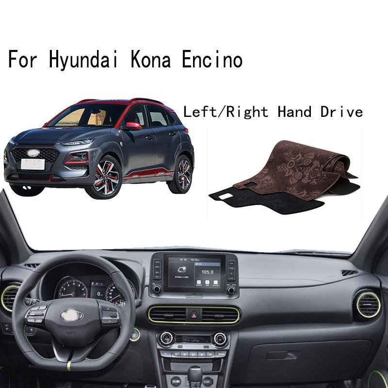 Для Hyundai Kona OS Encino Dashmat 2017-2025 гг. Крышка приборной панели Изоляция приборной панели Солнцезащитная защитная накладка Украшения