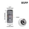 1 шт. 1/2" 3/4" 1" Садовые шланги Быстроразъемные адаптеры -EU BPS Резьбовые фитинги для кранов, распылителей и систем полива