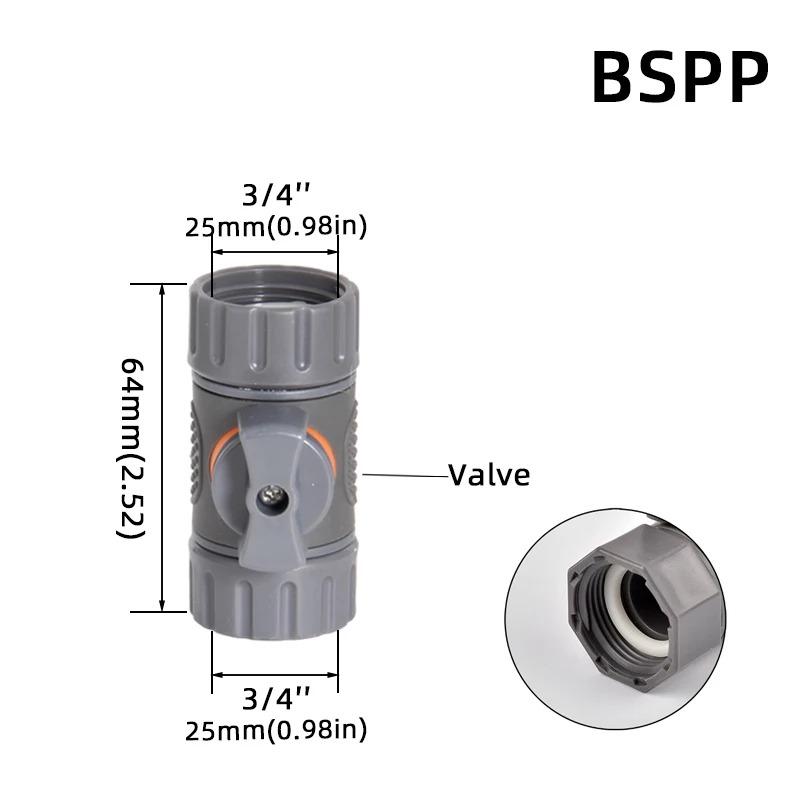 1 шт. 1/2" 3/4" 1" Садовые шланги Быстроразъемные адаптеры -EU BPS Резьбовые фитинги для кранов, распылителей и систем полива