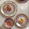 Bohemian Porcelain Dinner Plates Bowls Set Kitchen Tableware Cross-border Export Ceramic Plate Plate Sets Ceramic Plate