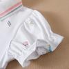 Baby Girls Summer Shirt 2024 New Kids Cotton Short Sleeved Clothes Kids Polo T-shirt Baby Turn-Down Collar Clothes