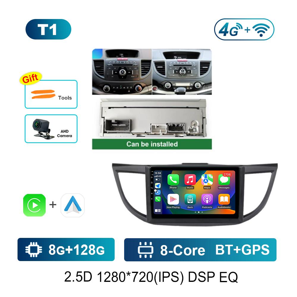 Carplay WiFi 10,1 '' для Honda CRV CR-V 4 RM RE 2011 - 2018 GPS автомобильный видеомультимедийный плеер Android OS 4G BT HD сенсорный экран