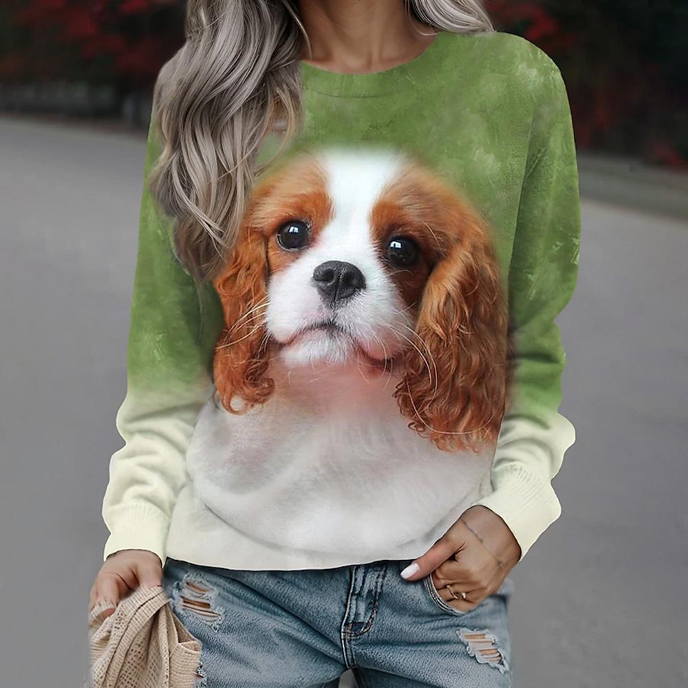 3D Милый Кот Принт Длинные Рукава Рубашки Весна И Осень Смешные Зимние Топы Стиль Кавайи Уличная Одежда Толстовки Свитшоты Для Женщин