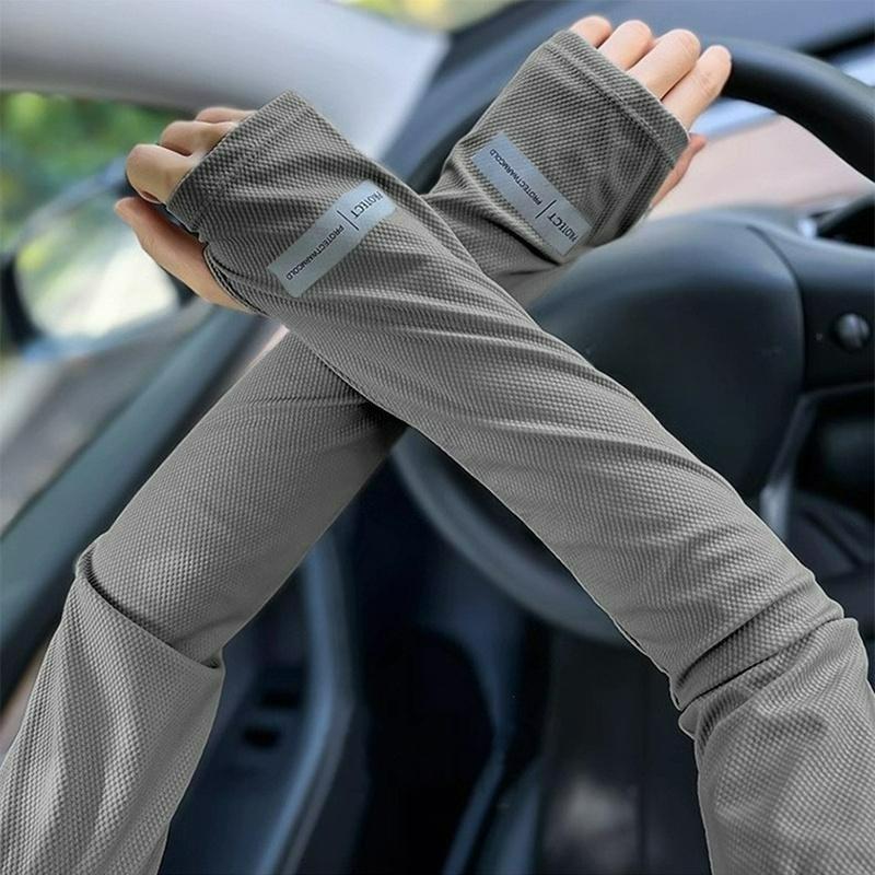 Большого размера ледяные рукава для защиты от солнца, летние уличные, защита от УФ-лучей, свободные нарукавники, перчатки для вождения на открытом воздухе