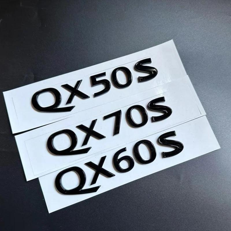 1pcs 3D ABS for Infiniti Car Emblem Rear Trunk Decals Badge Sticker Decal QX50S QX60S QX70S QX70 Accessories W2